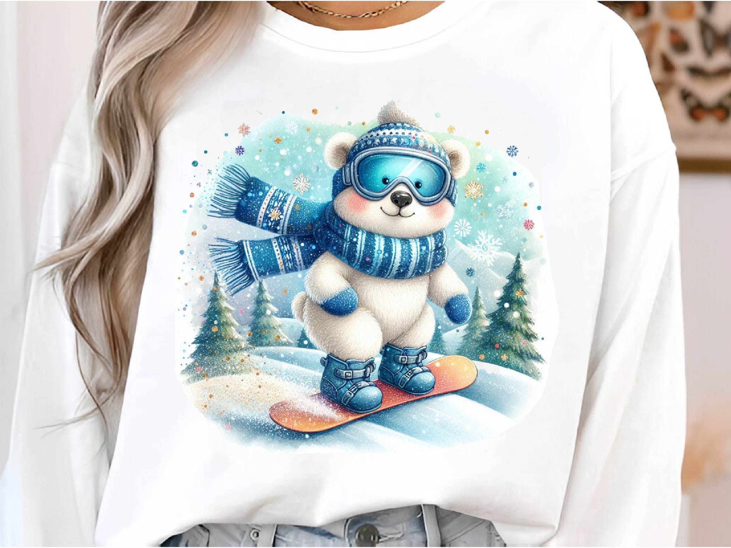 Cute Winter Polar Bear Clipart Bundle - CraftNest - Digital Crafting and Art