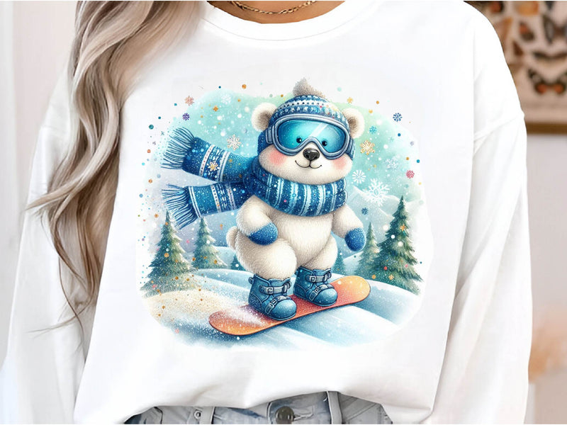 Cute Winter Polar Bear Clipart Bundle - CraftNest - Digital Crafting and Art