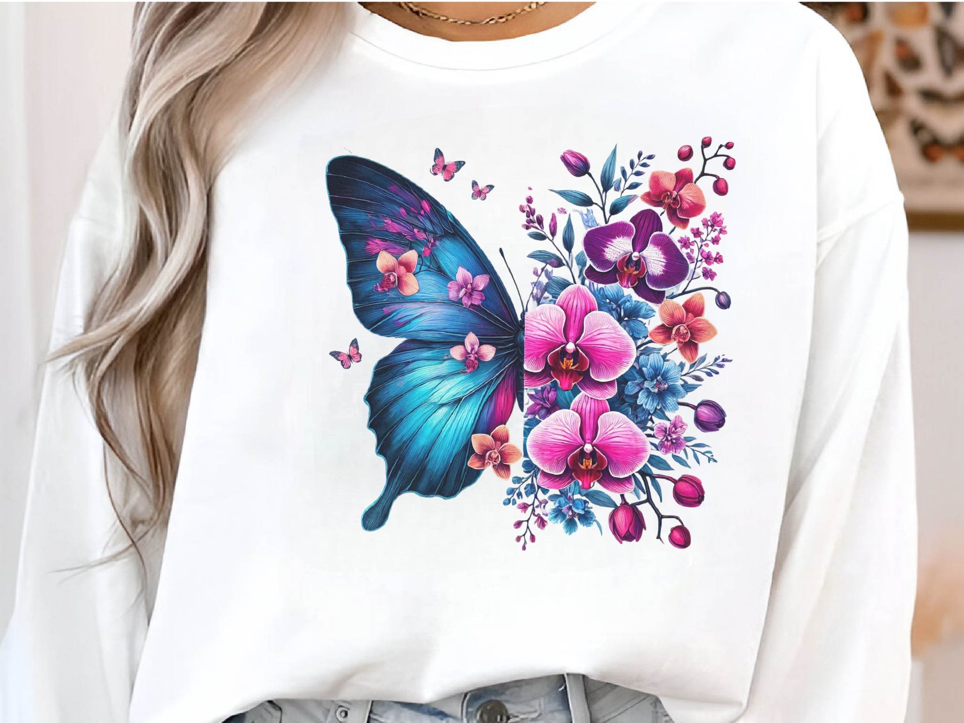 Butterfly Flowers Clipart Bundle 24 - CraftNest - Digital Crafting and Art