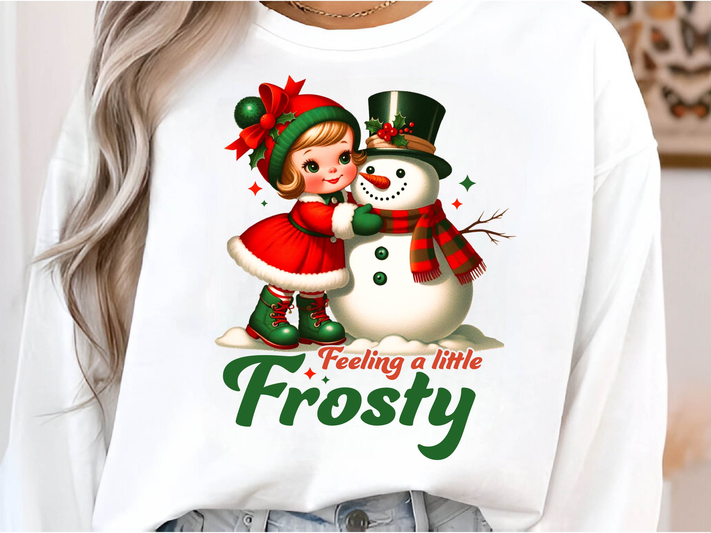 Vintage Christmas Frosty Snowman Clipart Bundle - CraftNest - Digital Crafting and Art