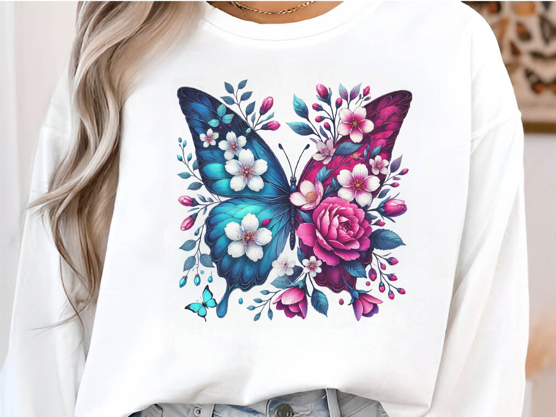 Butterfly Flowers Clipart Bundle 2 - CraftNest - Digital Crafting and Art