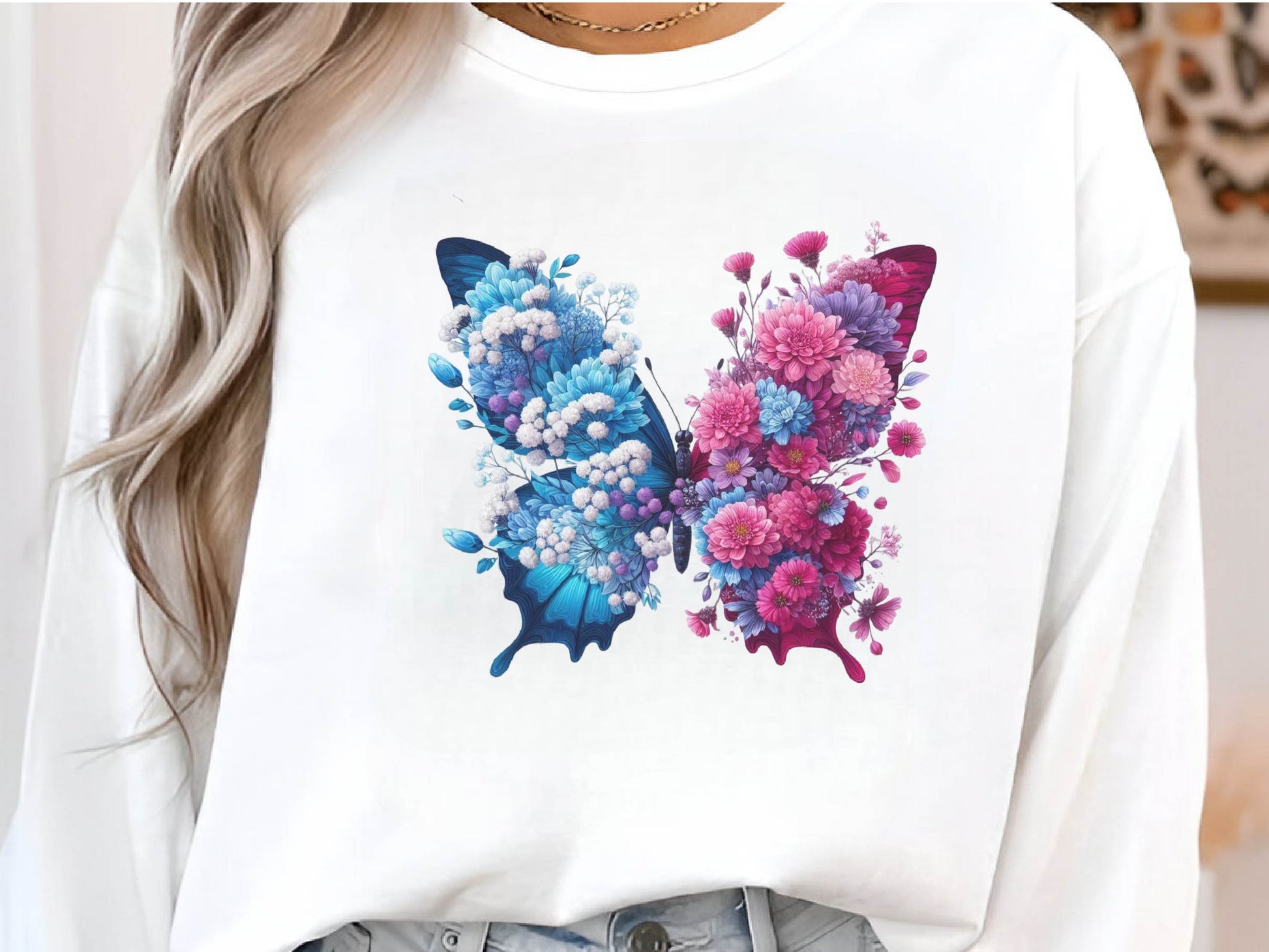 Butterfly Flowers Clipart Bundle 12 - CraftNest - Digital Crafting and Art