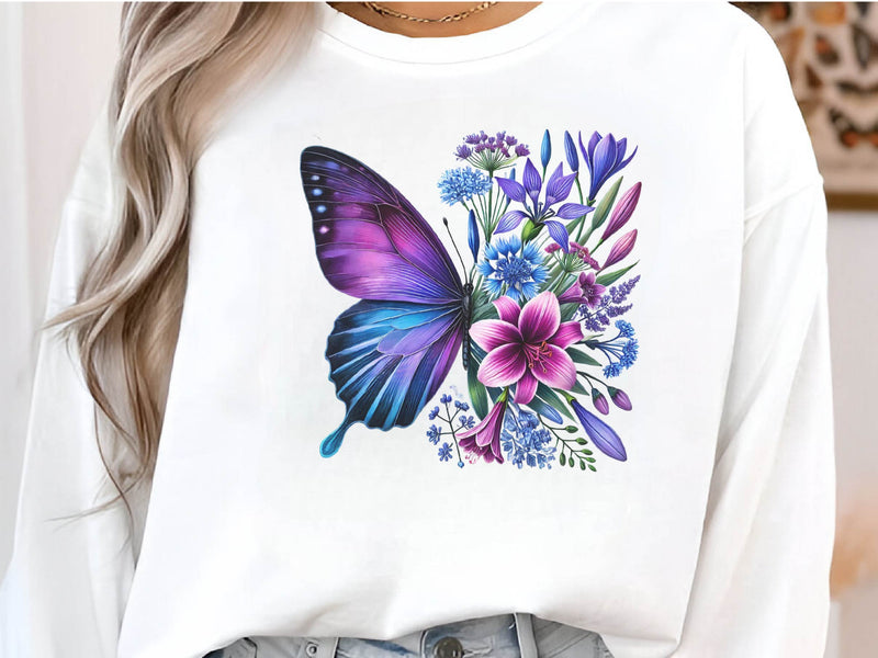 Butterfly Flowers Clipart Bundle 19 - CraftNest - Digital Crafting and Art