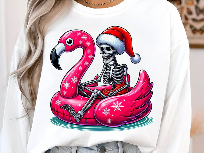 Christmas Skeleton Flamingo Clipart Bundle - CraftNest - Digital Crafting and Art