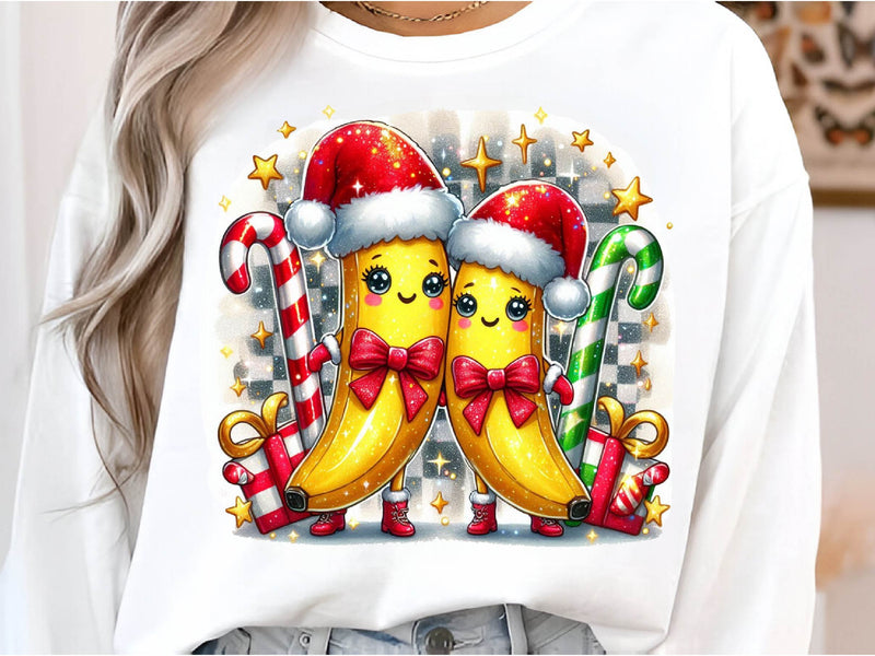 Bananas Christmas Merry Christmas Clipart Bundle - CraftNest - Digital Crafting and Art