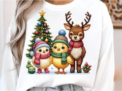 Christmas Chicken Embroidered Clipart Bundle - CraftNest - Digital Crafting and Art