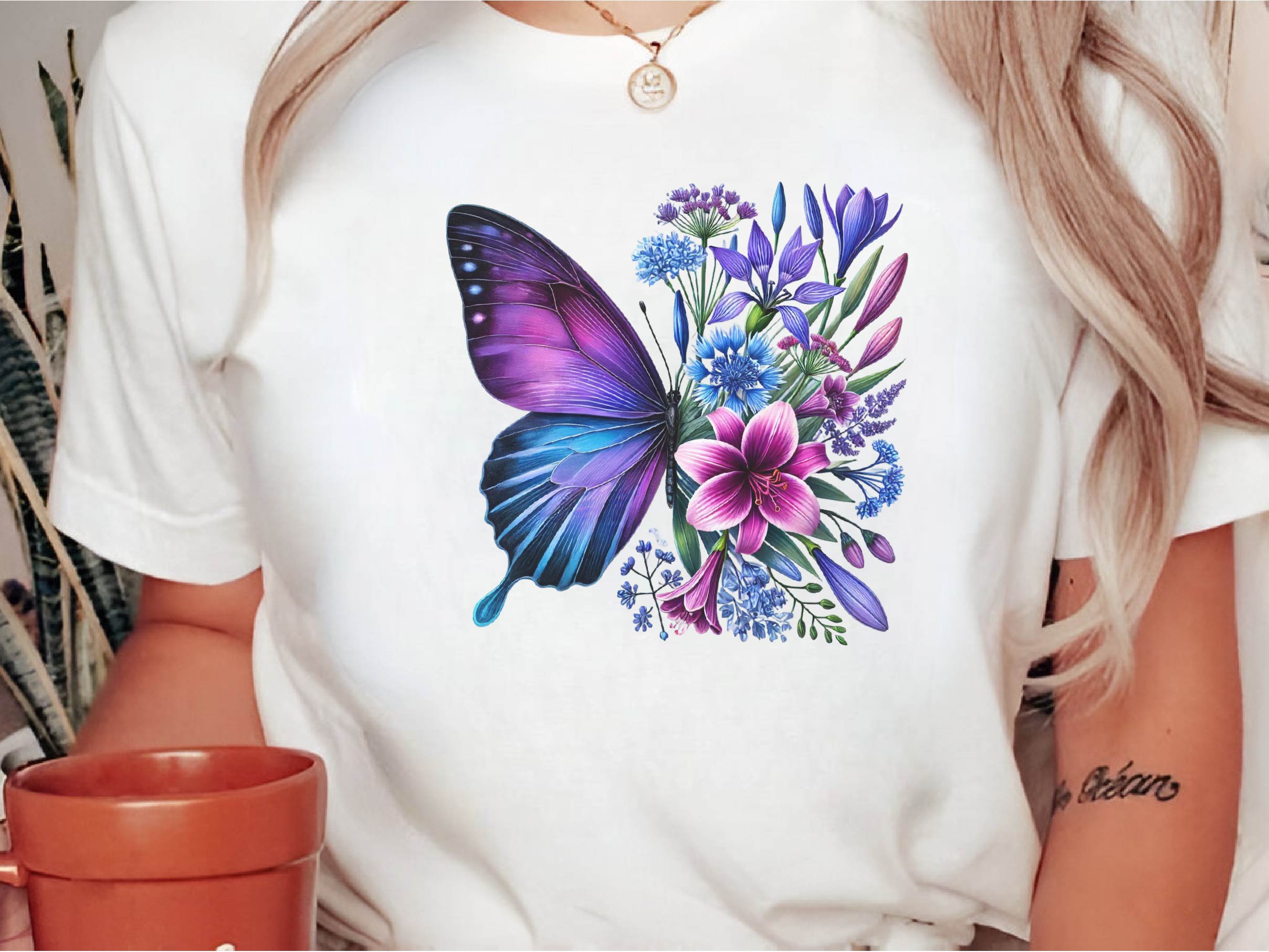 Butterfly Flowers Clipart Bundle 19 - CraftNest - Digital Crafting and Art