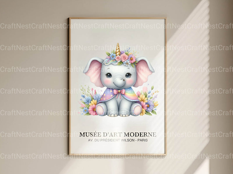 Unicorn Elephant Clipart Bundle - CraftNest - Digital Crafting and Art