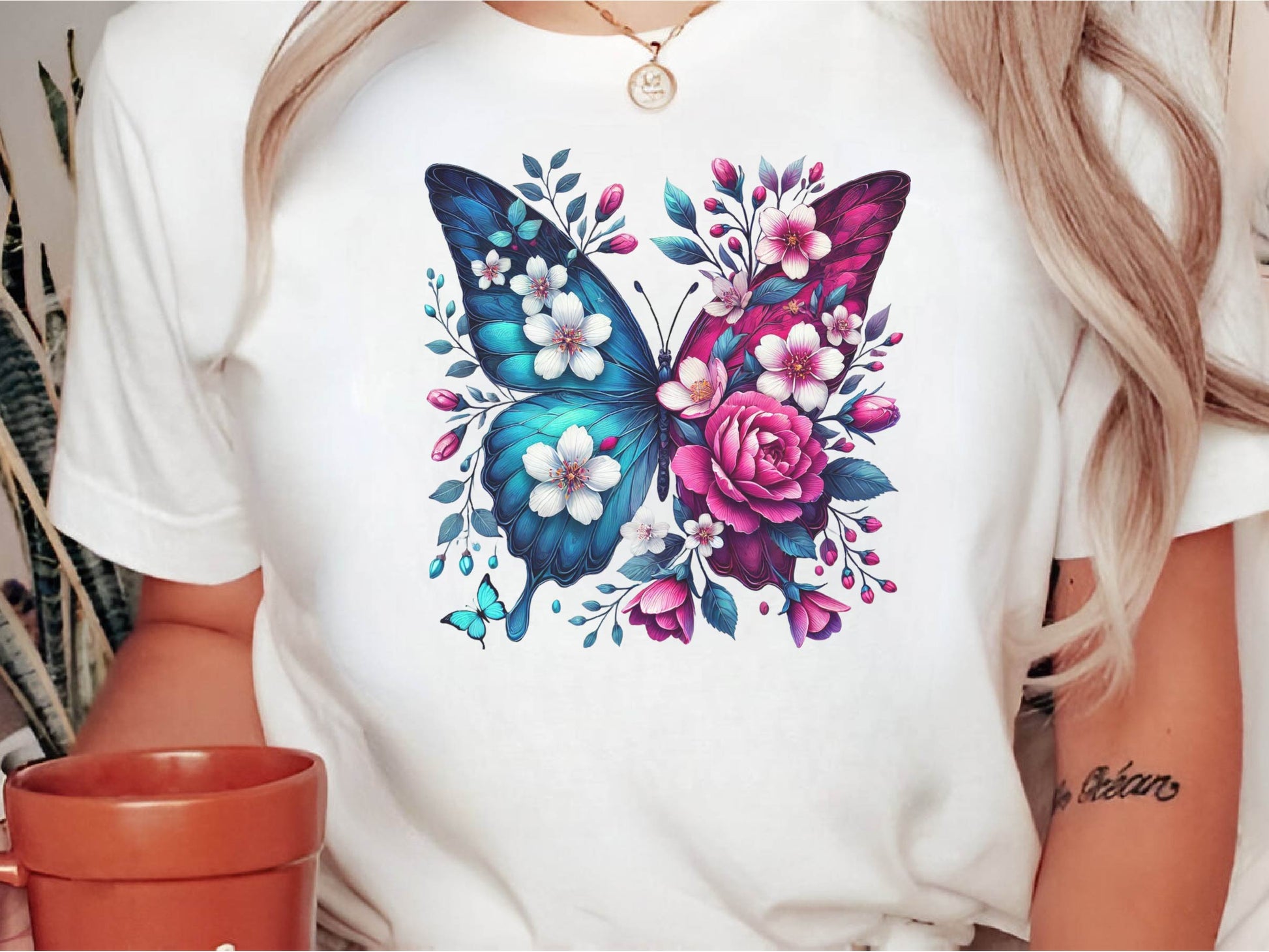 Butterfly Flowers Clipart Bundle 2 - CraftNest - Digital Crafting and Art