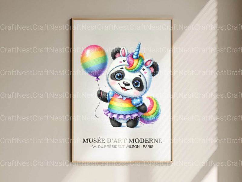 Unicorn Panda Clipart Bundle 2 - CraftNest - Digital Crafting and Art