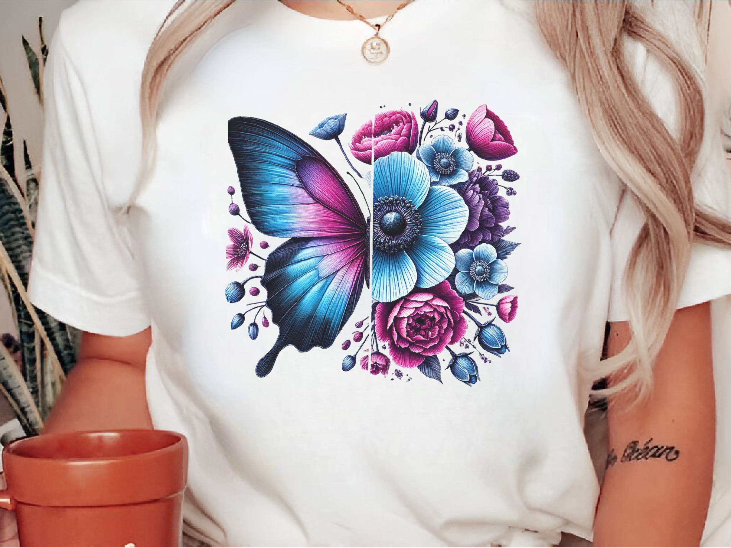 Butterfly Flowers Clipart Bundle 11 - CraftNest - Digital Crafting and Art