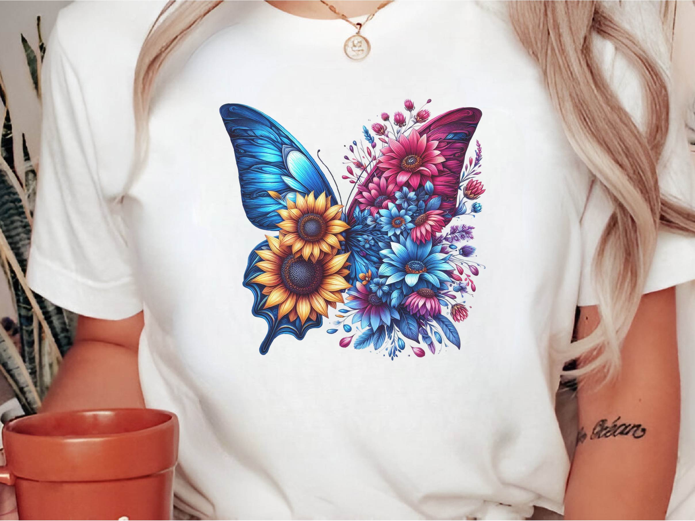 Butterfly Flowers Clipart Bundle 1 - CraftNest - Digital Crafting and Art