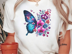 Butterfly Flowers Clipart Bundle 24 - CraftNest - Digital Crafting and Art