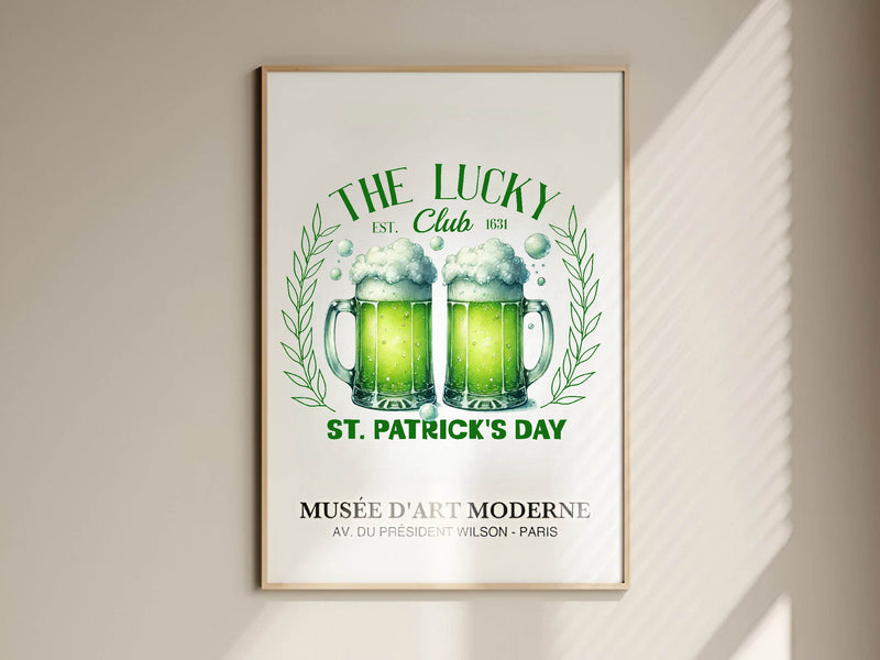 St Patricks Day Vintage Lucky Club Clipart Bundle - CraftNest - Digital Crafting and Art
