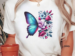 Butterfly Flowers Clipart Bundle 6 - CraftNest - Digital Crafting and Art