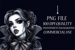 Vintage Vampire Clipart Bundle - CraftNest - Digital Crafting and Art