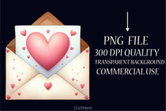 Valentine Envelopes Clipart Bundle - CraftNest - Digital Crafting and Art