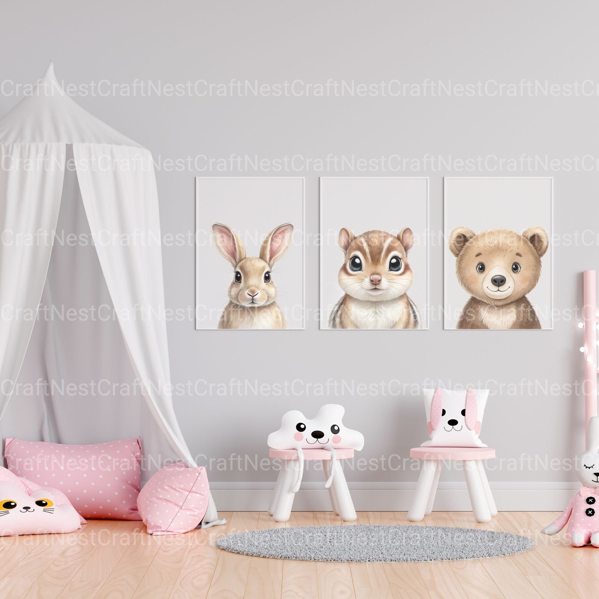 Woodland Animals 2 Clipart Bundle 4 - CraftNest - Digital Crafting and Art