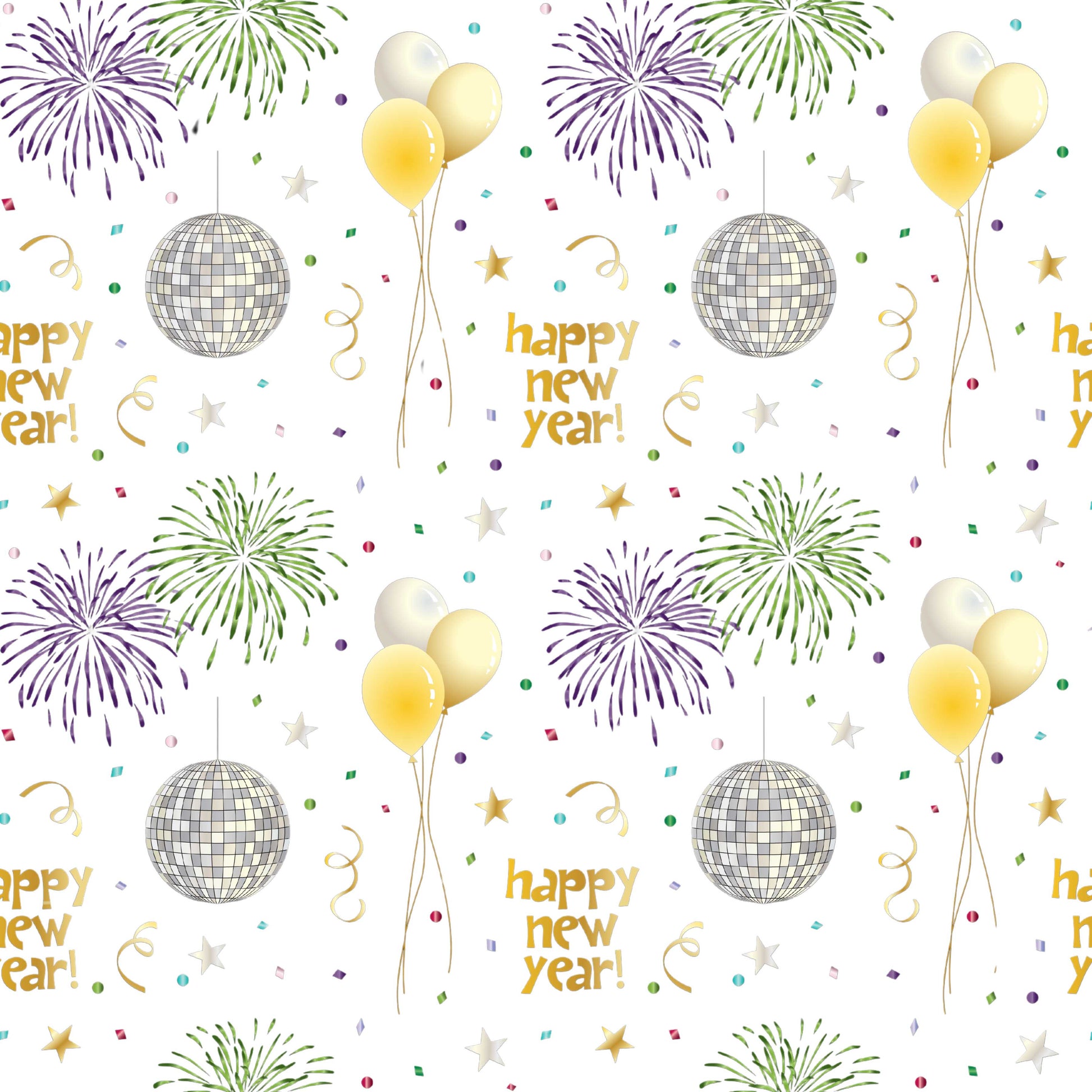 Happy New Year 2024 Seamless Digital Paper - CraftNest - Digital Crafting and Art