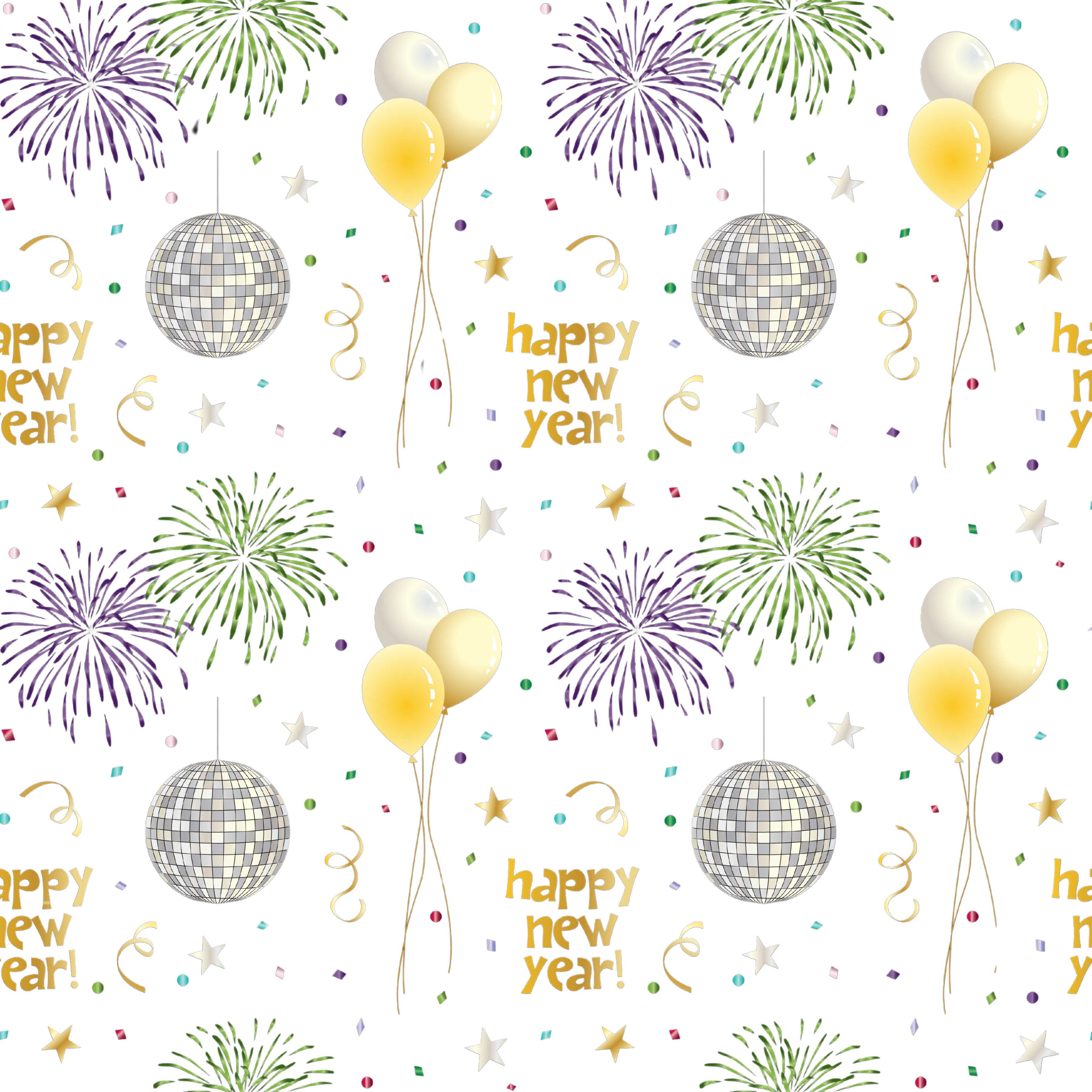 Happy New Year 2024 Seamless Digital Paper - CraftNest - Digital Crafting and Art