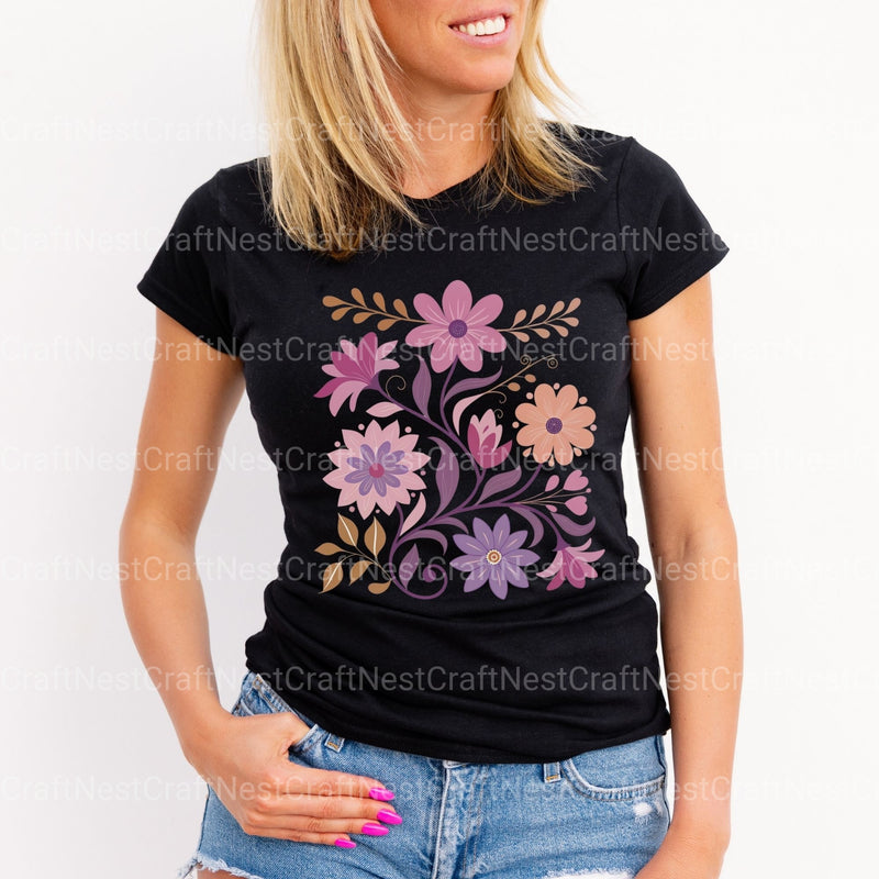 Abstract Boho Flowers Clipart Bundle - CraftNest - Digital Crafting and Art