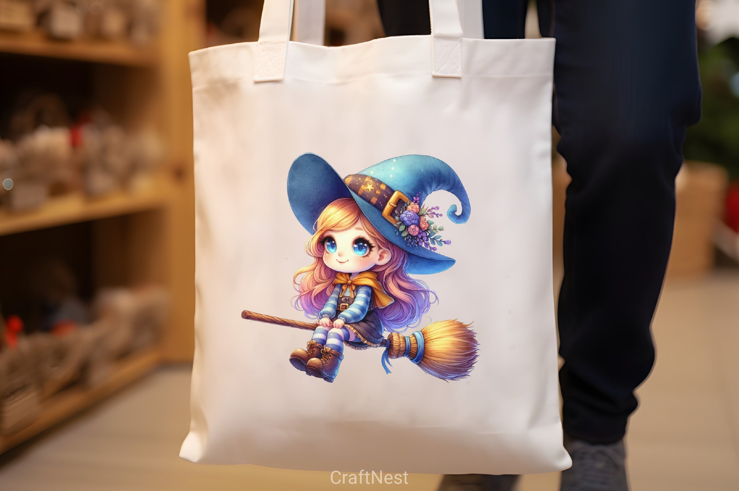 Cute Witch Halloween Clipart Bundle - CraftNest - Digital Crafting and Art