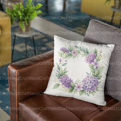 Purple Floral Frames Clipart Bundle - CraftNest - Digital Crafting and Art