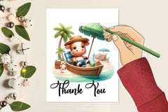 Cute Animals Boat Summer Clipart Bundle - CraftNest - Digital Crafting and Art