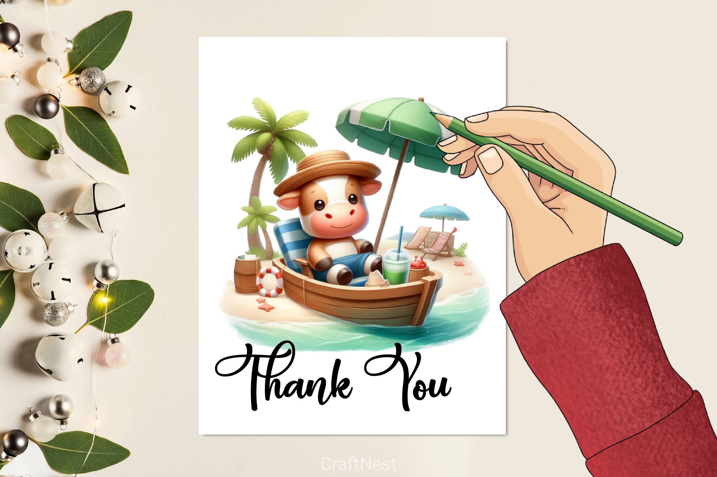 Cute Animals Boat Summer Clipart Bundle - CraftNest - Digital Crafting and Art