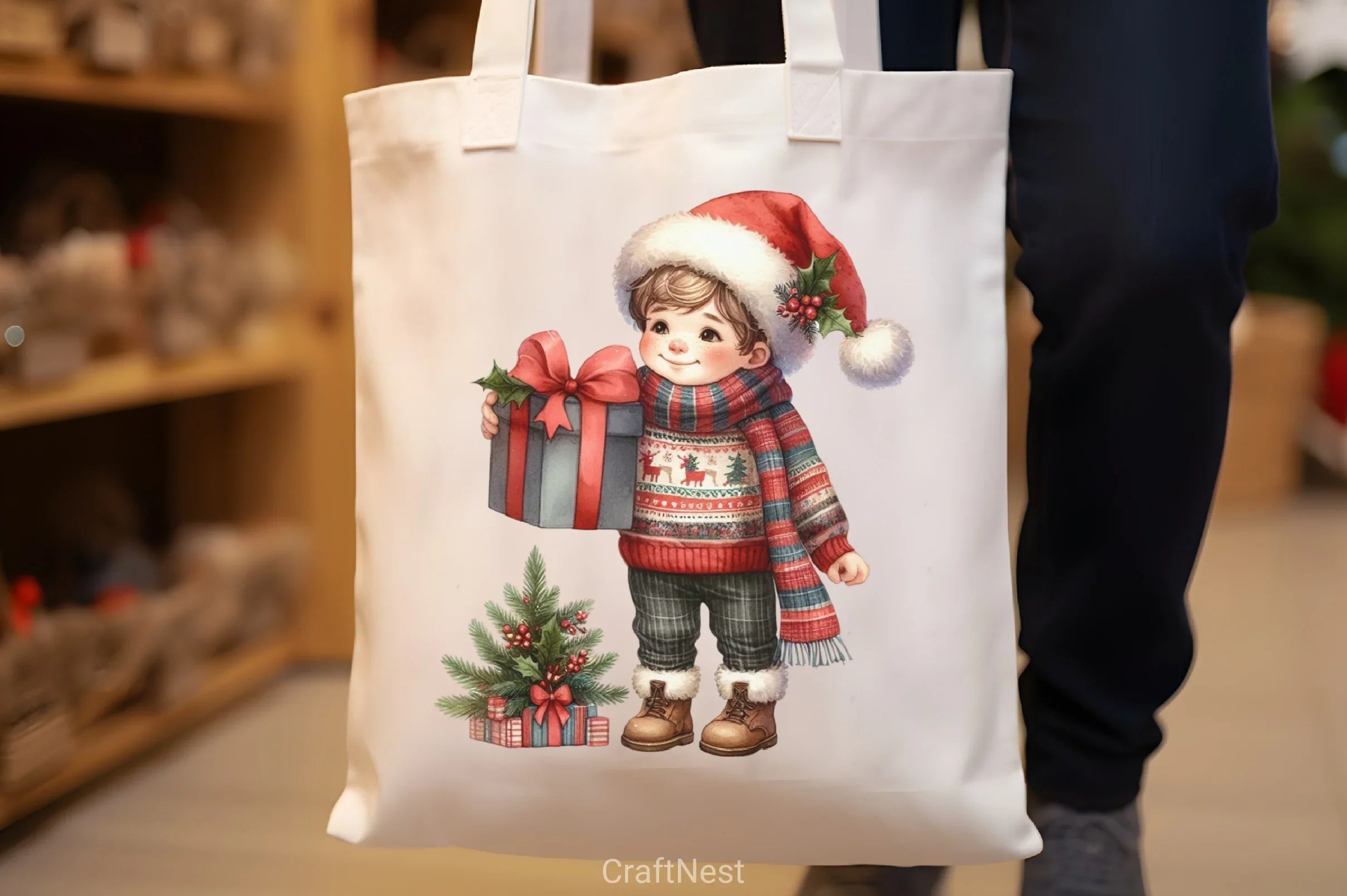 Cute Christmas Boy Clipart Bundle - CraftNest - Digital Crafting and Art