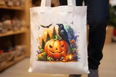 Cute Ravens Halloween Clipart Bundle - CraftNest - Digital Crafting and Art