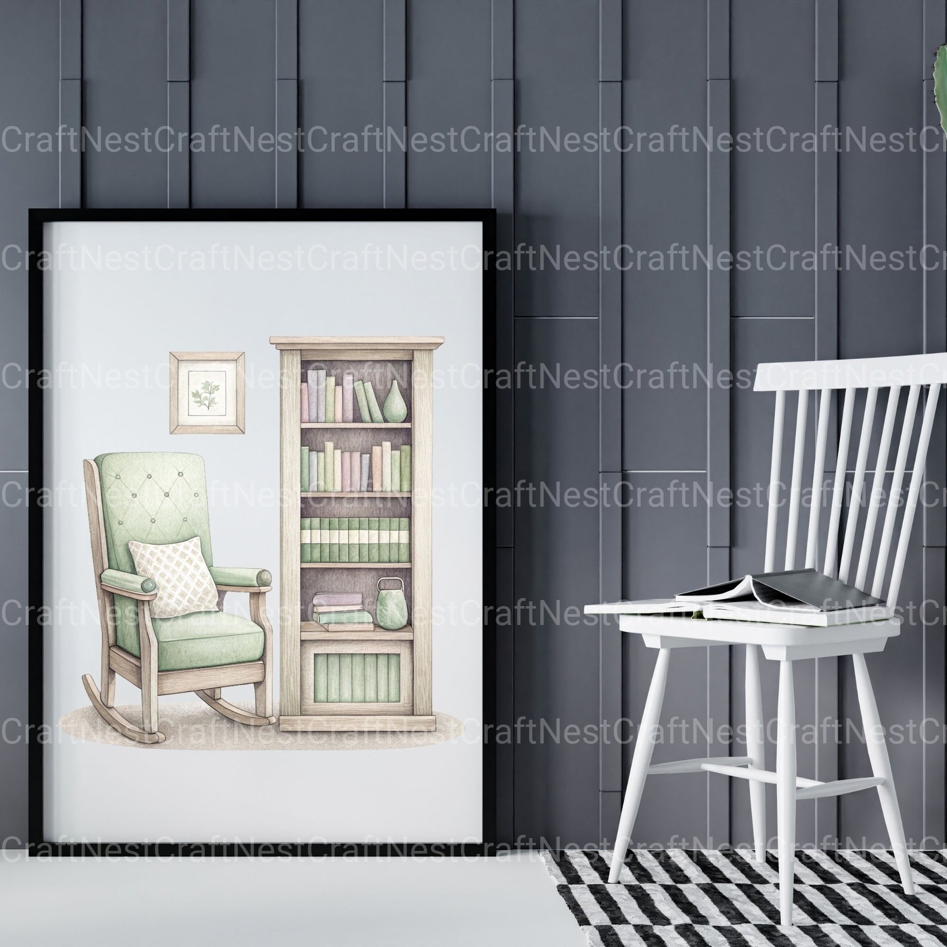 Reading Book Nooks Clipart Bundle - CraftNest - Digital Crafting and Art