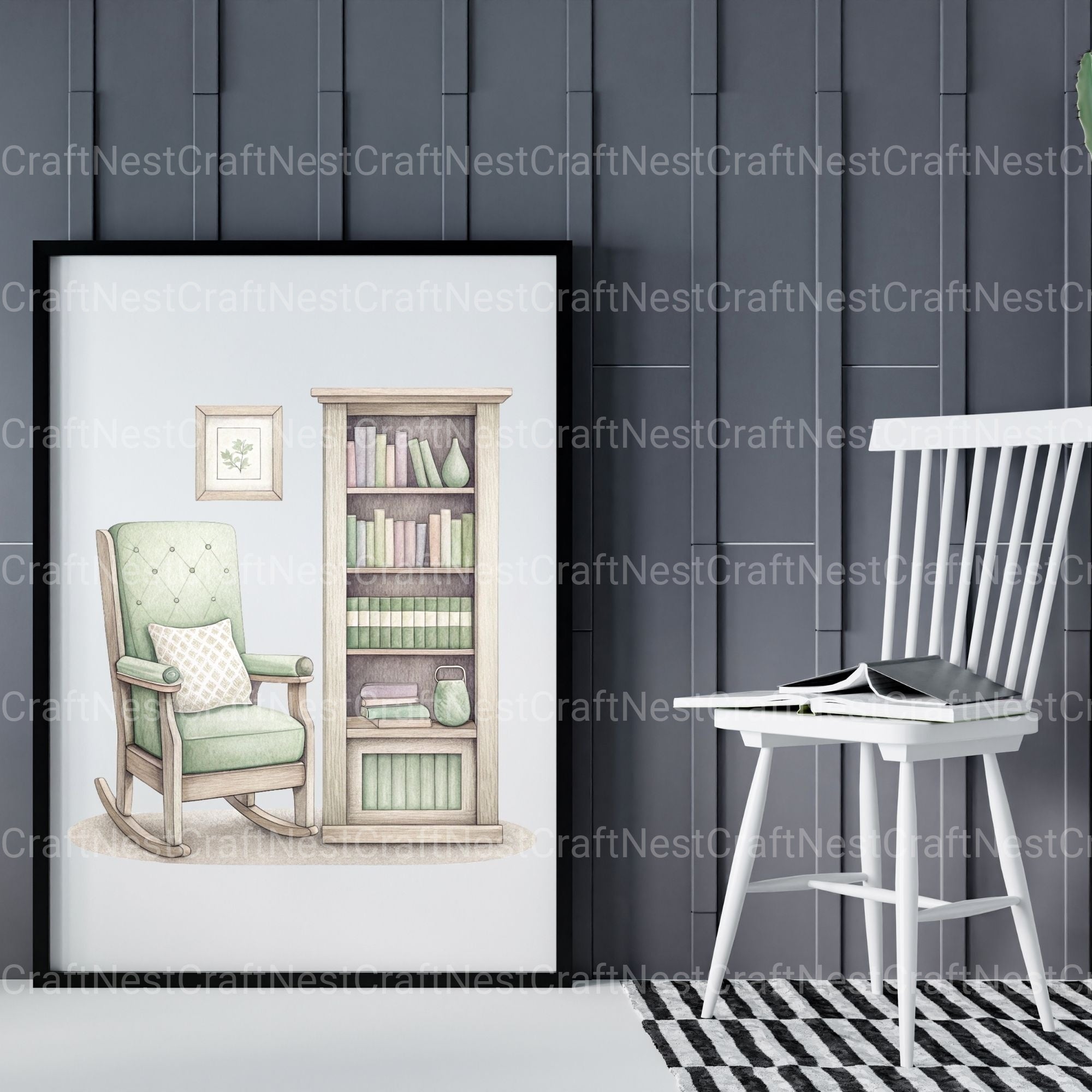 Reading Book Nooks Clipart Bundle - CraftNest - Digital Crafting and Art