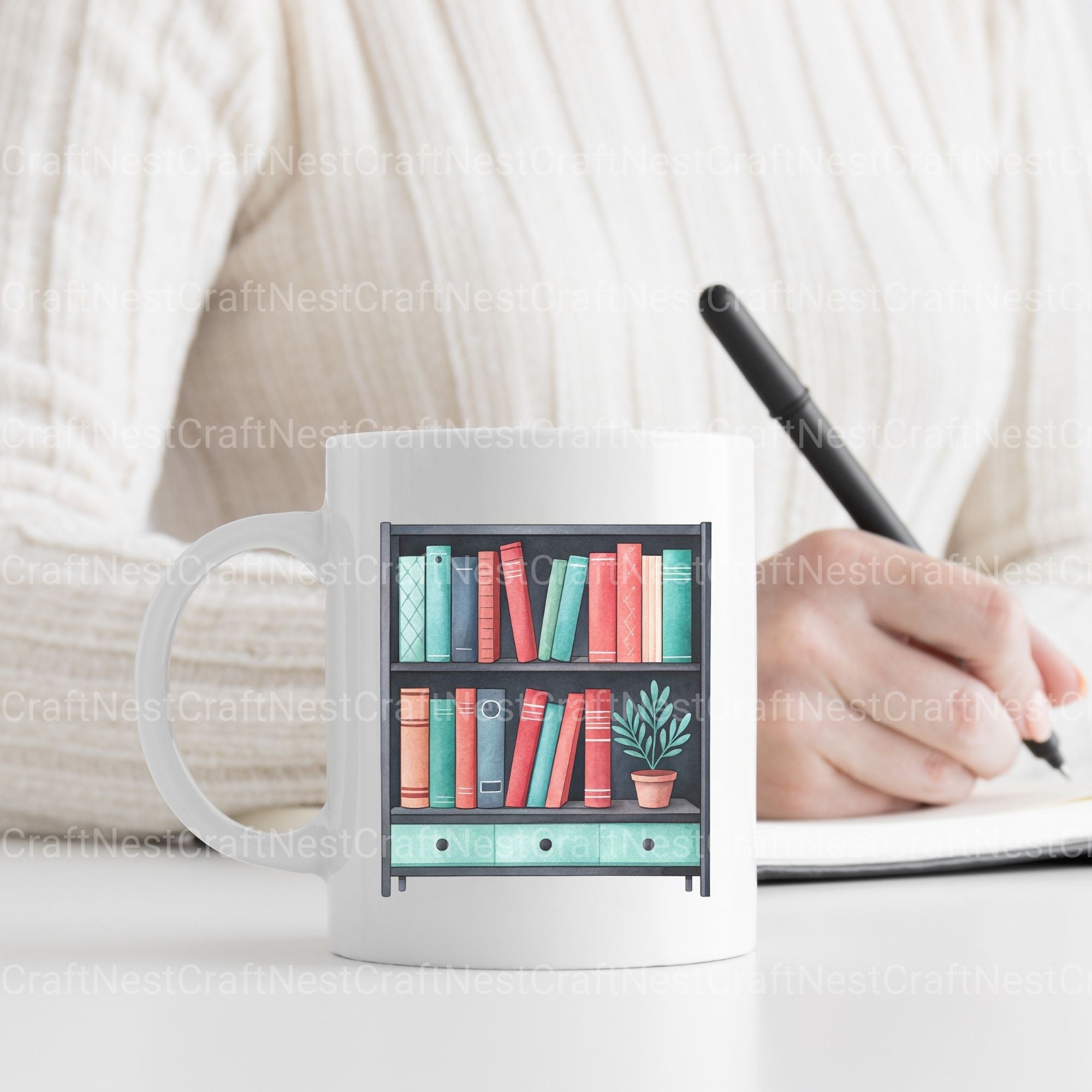 Minimalist Bookshelves Clipart Bundle - CraftNest - Digital Crafting and Art