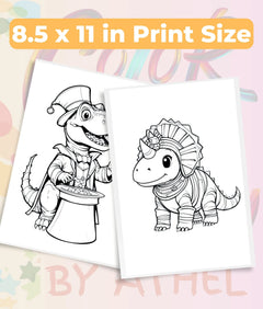 Dinosaur Coloring Books Bundle - CraftNest - Digital Crafting and Art