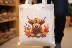 Autumn Highland Cows Clipart Bundle - CraftNest - Digital Crafting and Art