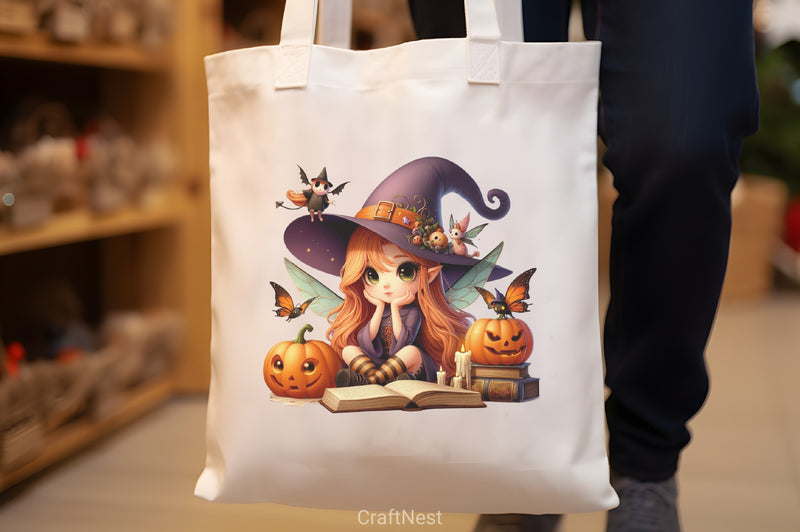 Cute Fairy Halloween Clipart Bundle - CraftNest - Digital Crafting and Art