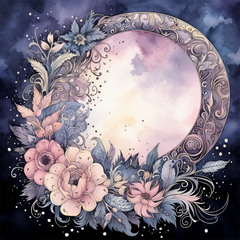 Moon Boho Seamless Digital Paper - CraftNest - Digital Crafting and Art