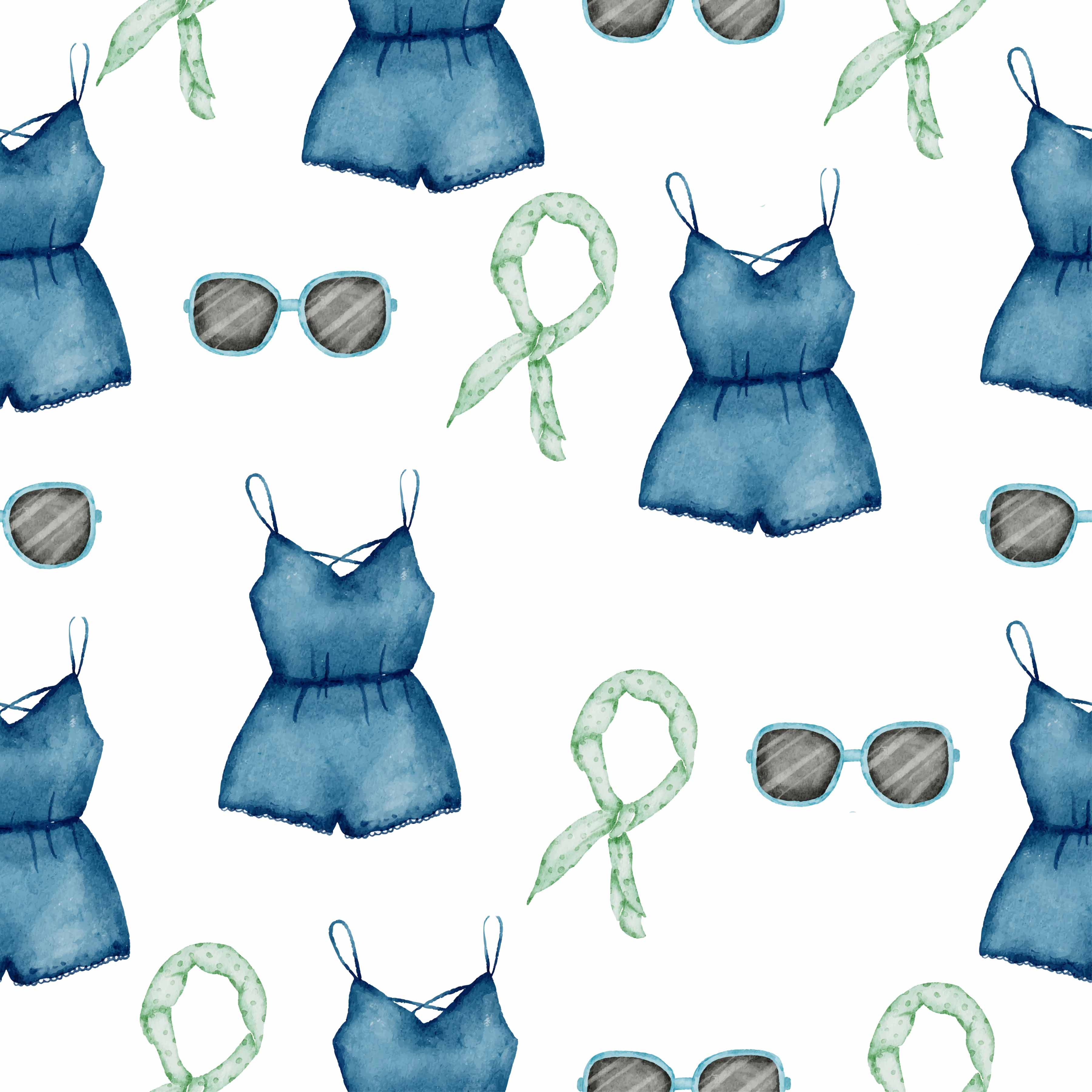 Summer Seamless Digital Paper - CraftNest - Digital Crafting and Art