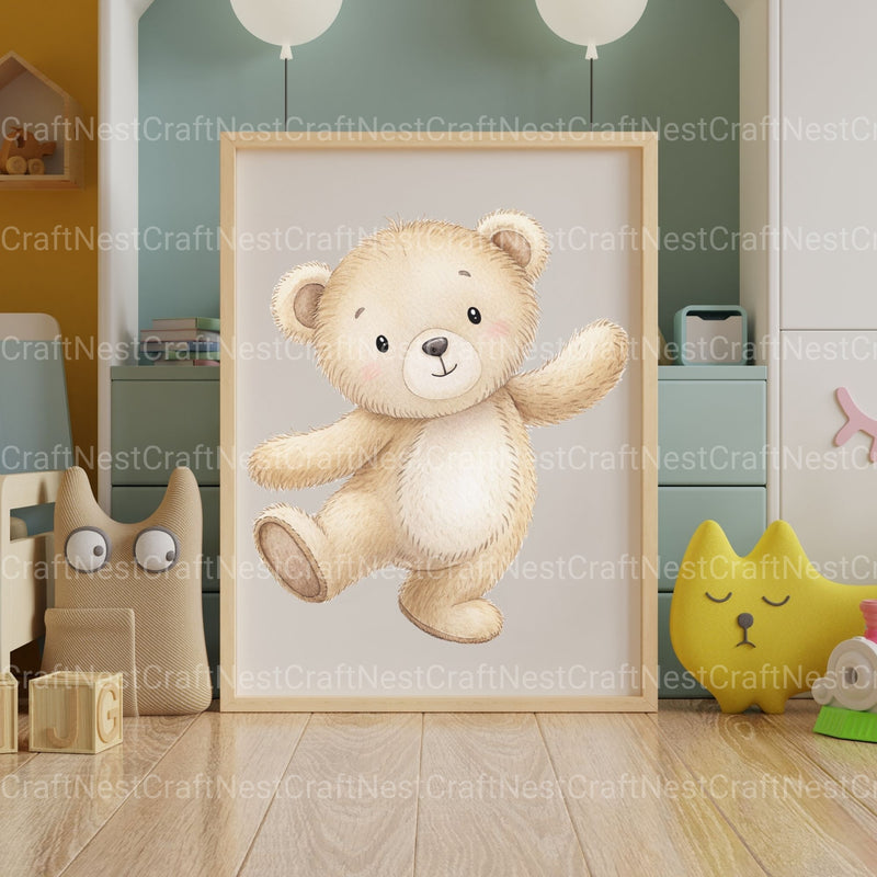 Neutral Bears Clipart Bundle - CraftNest - Digital Crafting and Art