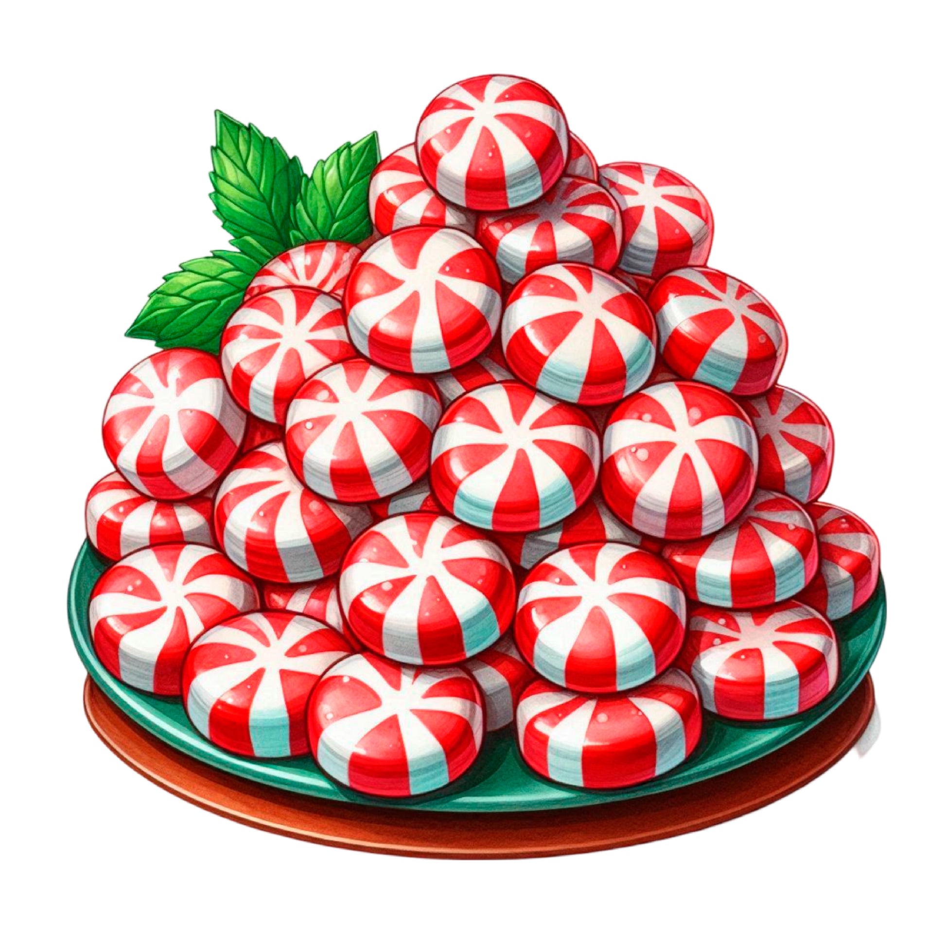 Christmas Candy Peppermint Candy Clipart Bundle - CraftNest - Digital Crafting and Art