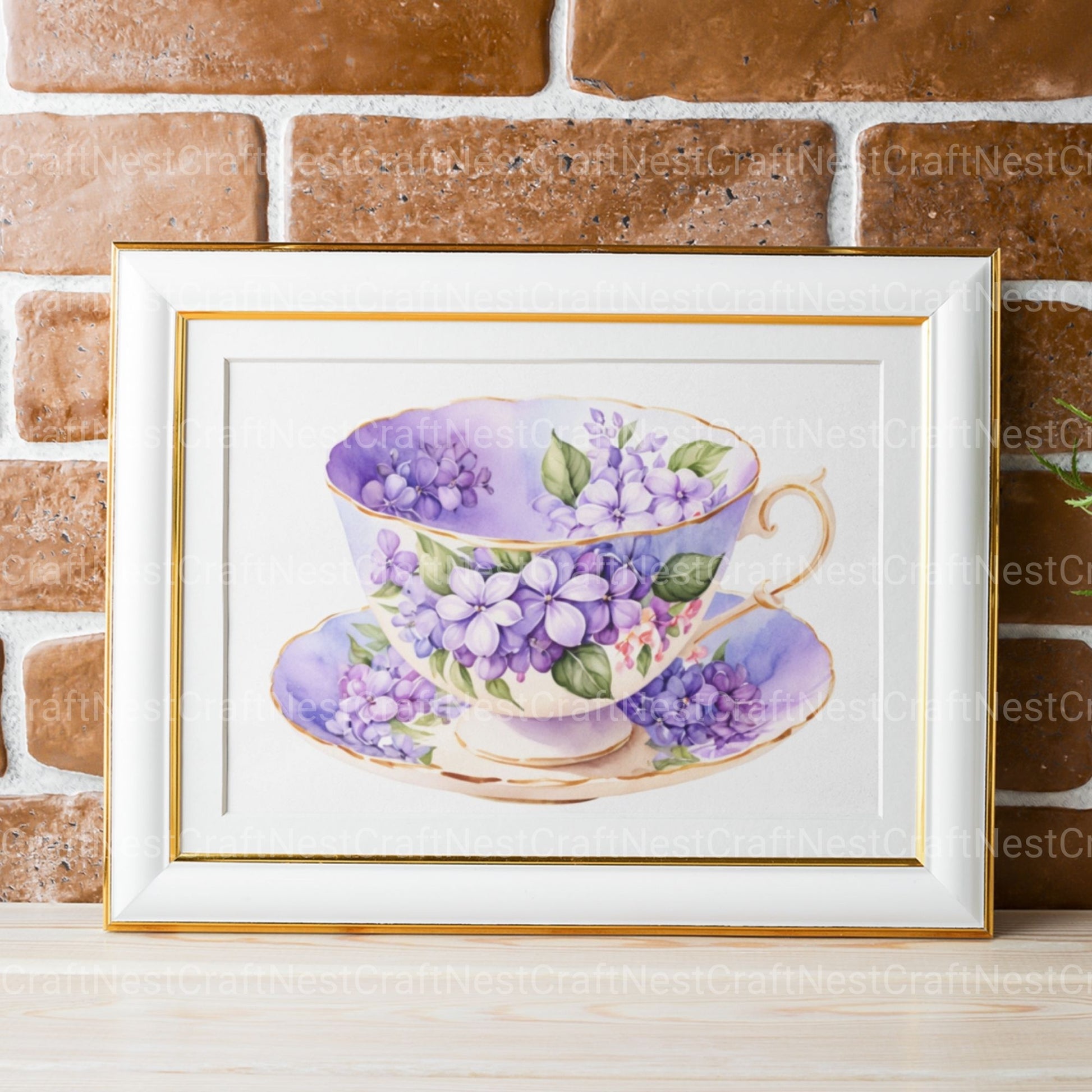 Teacups Vintage Clipart Bundle - CraftNest - Digital Crafting and Art