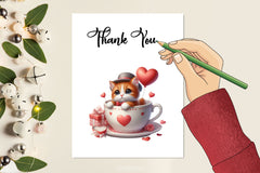 Valentine Cat Cup Clipart Bundle - CraftNest - Digital Crafting and Art