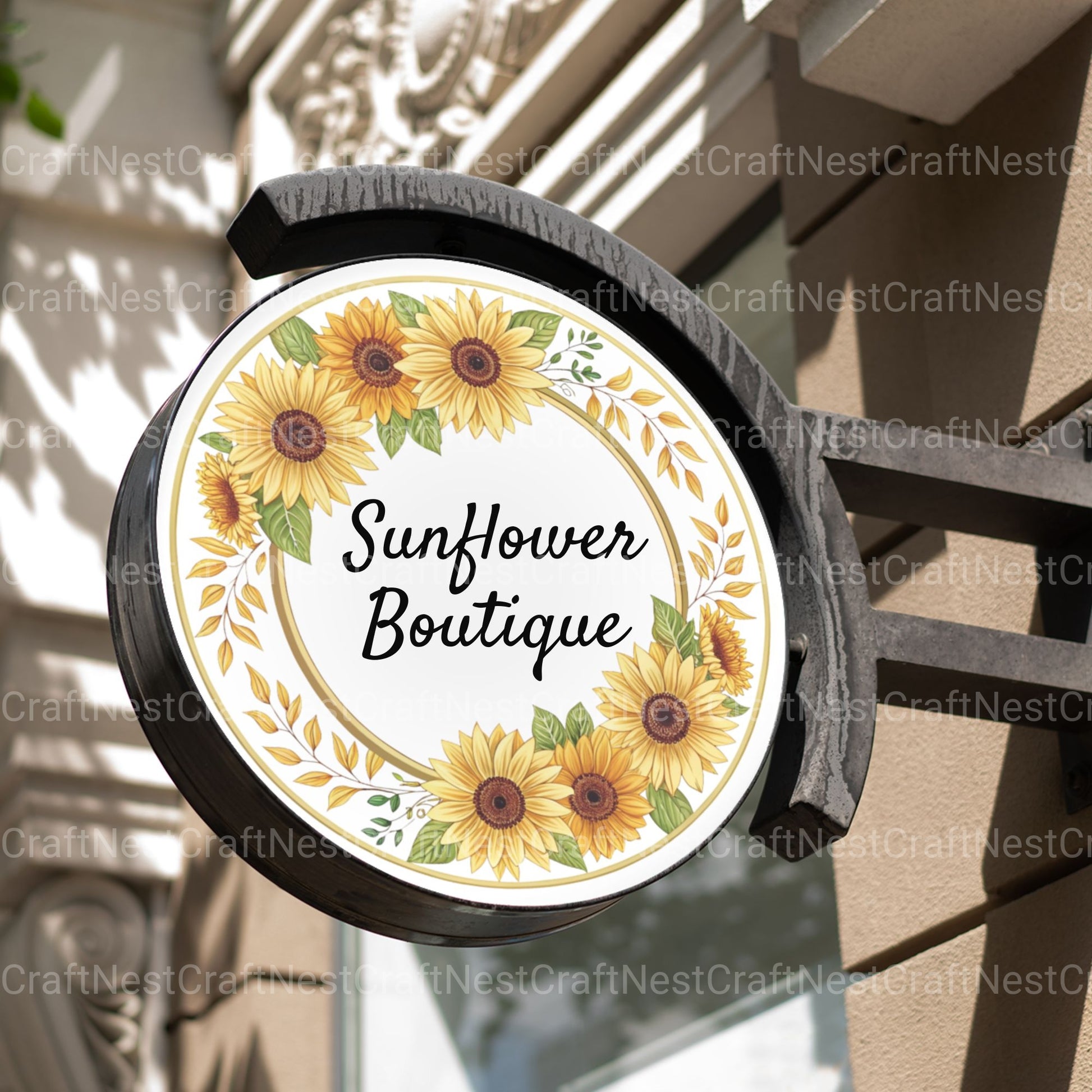 Sunflower Borders Clipart Bundle - CraftNest - Digital Crafting and Art