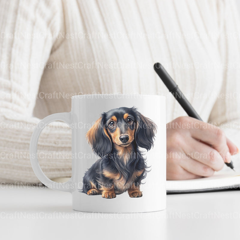 Dachshund Long Hair Clipart Bundle - CraftNest - Digital Crafting and Art