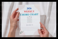 Weekly Chore Chart Template - CraftNest - Digital Crafting and Art