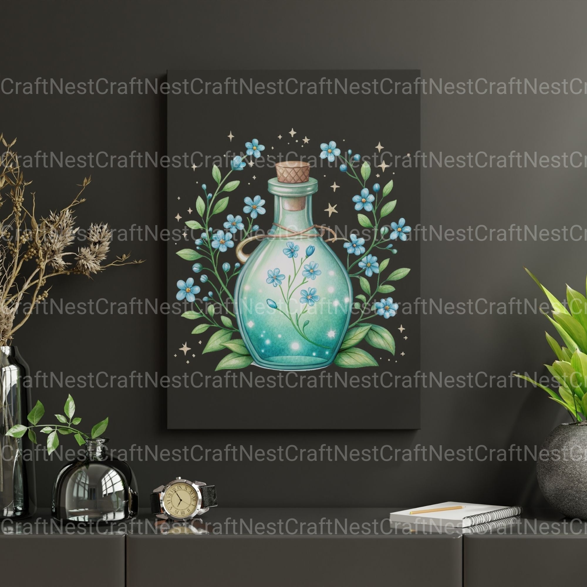 Magic Potion Bottles Clipart Bundle - CraftNest - Digital Crafting and Art