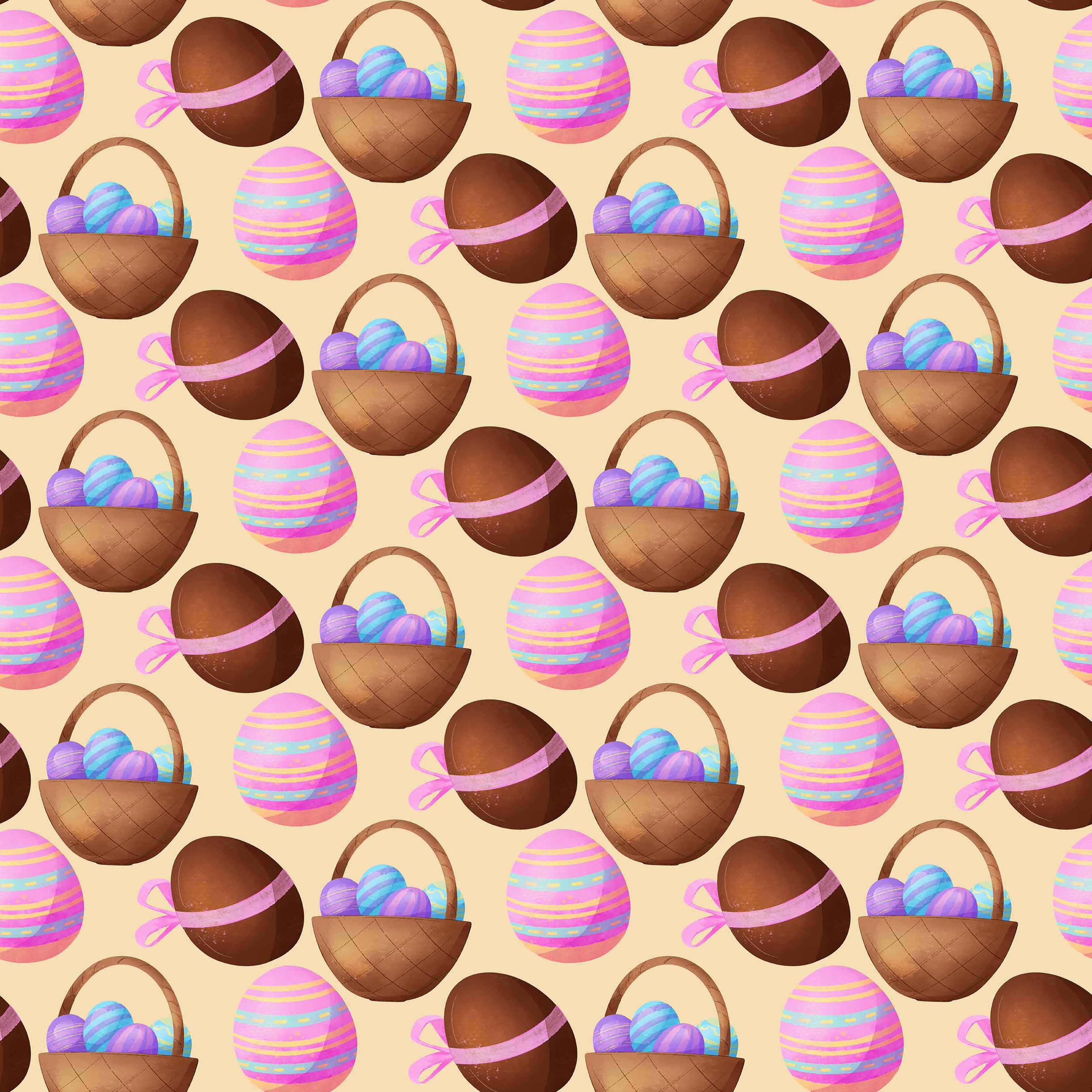 Watercolor Easter Seamless Digital Paper - CraftNest - Digital Crafting and Art