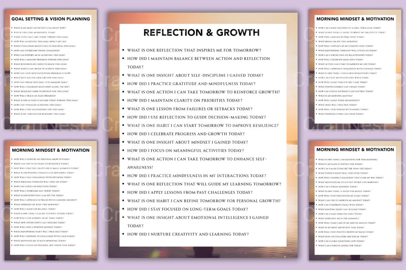 Success Mindset Prompt Book for Personal Growth - CraftNest - Digital Crafting and Art