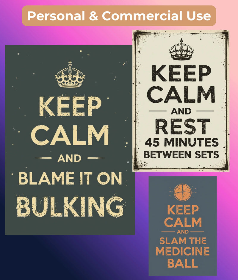 GYM Wall Art Collection - CraftNest - Digital Crafting and Art